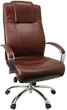 Top Grain Burgundy Leather Executive Office Chair