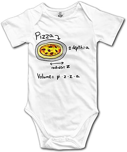 Funny Math Pizza Volume Kids Boys Girls Baby Onesies Romper Organic