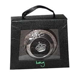 Crown Motif Folding Purse Hanger with Mirror and Case