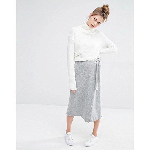 スポートマックス ボトムス スカート Sportmax Code Palpati Jersey Cross-Over Mediumgrey [並行輸入品]