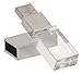 LANYOS 32GB New Crystal Transparent Rectangle Genuine USB Flash Drive 3.0 Wedding Gift Pendrive,Silver ?- ¡­