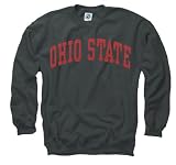 Ohio State Buckeyes Dark Heather Arch Crewneck Sweatshirt