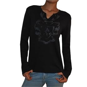 WOMENS Guess Jeans Vintage Dark Grey Raglan Long Sleeve 100% Organic Cotton Jersey Shirt