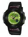 G-Shock Classic Collection Black Resin Ana-Digi Green Dial Men's Watch #AW582SC-1A