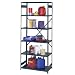 Ultra Cap UA5374 36-Inch Wide by 24-Inch Deep by 85-Inch High Six-Shelf Open Shelving Unit, Grey
