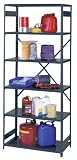 Ultra Cap UA5376 48-Inch Wide by 18-Inch Deep by 85-Inch High Six-Shelf Open Shelving Unit, Grey