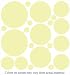 34 Cream Polka Dots Wall Stickers Mural