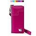 Ipod Nano 5th Generation Wallet Carrying Case + Matching Color HandStrap (Magenta)