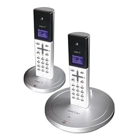 iDect X1 Twin Digital Cordless Telephone - Silver