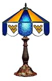 West Virginia Mountaineers Stained Glass Charger Lamp NCAA College Athletics