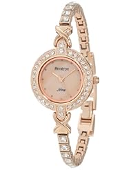 Armitron Womens 75/5037RMRG Swarovski Crystal Accented Rosegold-Tone Bracelet Watch