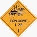 Adazon Inc. DL002 Explosive 1.2B, D.O.T. Shipping Labels fully conform to HM-181 regu...