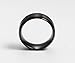 Couples 8mm Wedding Bands, Stainless Steel Ring, Mens Black Rings Womens, Size 11.5