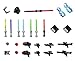 LEGO Star Wars Accessory and Weapons Pack - 8 Lightsabers, 8 Blasters, 2 Display Stands and More