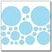 Light Blue Polka Dot Wall Transfer Stickers Mural