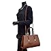 Dasein Faux Buffalo Leather A Frame Satchel, Shoulder Bag, Handbag, Tablet Bag, iPad Bag