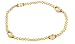 Anklet - A32 - Stretch - Swarovski (tm) Crystal and Fire Polished Glass Beads ~ Lt. Colorado Topaz (Beige/Gold)