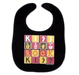 Infant KISS ROCK QUILT Velcro Baby Bib