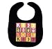 Infant KISS ROCK QUILT Velcro Baby Bib