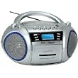 Supersonic SC-183UM PORTABLE MP3/CD/WMA PLAYER, CASSETTE RECORDER, AM/FM RADIO & USB/SD/MMC INPUTS