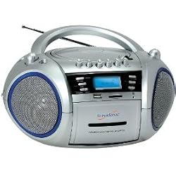 Supersonic SC-183UM PORTABLE MP3/CD/WMA PLAYER, CASSETTE RECORDER, AM/FM RADIO & USB/SD/MMC INPUTS
