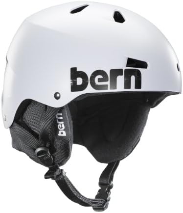 Bern Unlimited Macon Hard Hat Satin Finish Distress Logo Snow Hard Hat with Black Liner