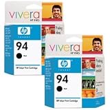 HP No. 94 Black Ink Cartridge Twin Pack (C8765WN#140)