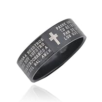 Mens Cross Stainless Steel Ring -US size 10 Mens Cross Stainless Steel Ring -US size 10