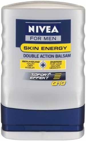 Nivea for Men Skin Energy Q10 Double Action After Shave Balm 100ml 3.4oz
