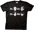 Mens The Big Bang Theory Dr. & Mr. Faces T-shirt