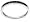 10k White Gold Black Diamond Channel Set Band (1/4 cttw), Size 7
