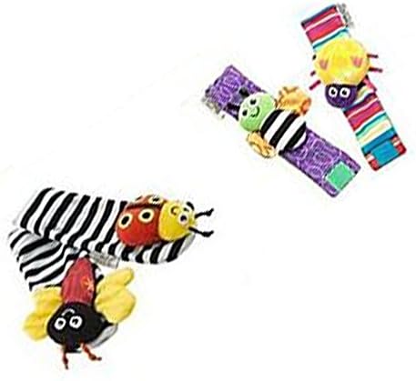 Lamaze Baby Socks Cute Toys Wrist Rattles and Foot Finders Set 4pcs New Style
