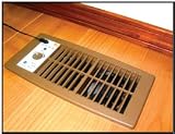 Flush Mount Heating and Air Conditioning Booster Fan, Brown