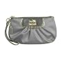 Coach Amanda Satin Capacity Wristlet in Silver 42032