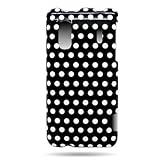 WIRELESS CENTRAL Brand Hard Snap-on Shield With BLACK WHITE DOTS POLKA Desi ....