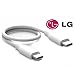 LG USB Cable Type C to Type C Data Charging Cable for Nexus 6P Charger, Nexus 5x Charger, Apple New Macbook , OnePlus 2, Nokia N1, Other Type-C Supported Devices - (WHITE) - (Non-Retail Packaging)