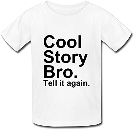 Jiaso Children Boys And Girls Cool Story Bro Tell It Again T-shirt Medium