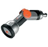 Gardena 8154 Premium 3-Pattern Ergonomic Garden Hose Spray Nozzle With Quick Connect