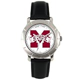Mississippi State Bulldogs Men's Leather Watch