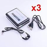 Neewer 3x Portable USB 2.0/1.1 Handheld Tape to PC Super USB Cassette-to-MP3 Converter Capture
