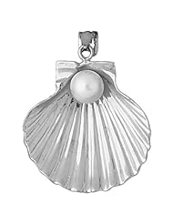 Clevereves 14K White Gold Pendant Shell with Pearl 16.4 - Gram(s)