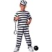 Jailbird Child Costume Child (Medium)
