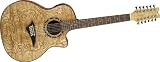 Dean Exotica Quilt Ash Acoustic-Electric 12 String Guitar, Gloss Natural