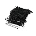 1000 Pcs Black Plastic Cable Zip Tie Fasten Wrap 95mm x 2mm