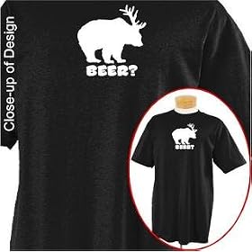 Beer? Funny T-shirt Apparel, X-Large, BlackBeer? Funny T-shirt Apparel