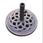 DC America UBP18181-BR 18-Inch Cast Stone Umbrella Base, Made from Rust Free Composite Materials, Bronze Powder Coated Finish