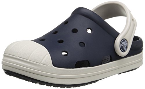 crocs Bump It Clog (Toddler/Little Kid/Big Kid), Navy/Oyster, 6 M US Toddler