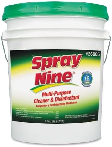 Wholesale CASE of 5 - Permatex Spray Nine Multipurpose Cleaner-Cleaner/Disinfectant, 5gal.,Clear