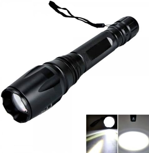 Cree XM-L T6 5-Mode 1600LM Adjustable Focus Flashlight Torch Ultrafire Z5 (2x18650)
