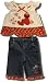 Sesame Street "Elmo" 2-piece denim and lace set for babies - ON SALE